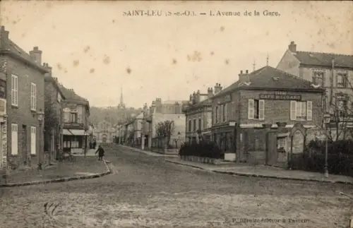 CPA Saint-Leu Val d'Oise, Avenue de la Gare