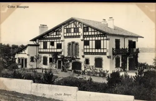CPA Pyrénées Atlantiques, Chalet Basque