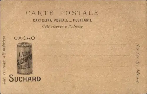 CPA Reklame, Chocolat Suchard, Bretagne