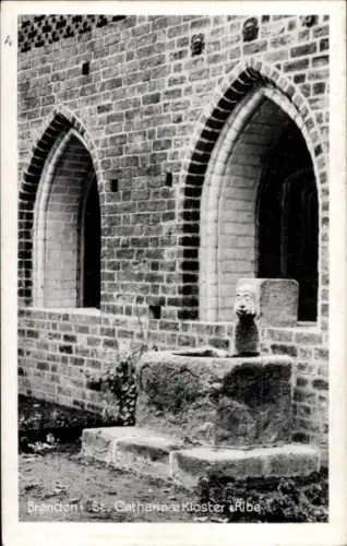 Ak Ribe Dänemark, St. Catharina Kloster,  Architektur, integraler Bestandteil