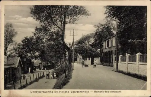 Ak Hendrik Ido Ambacht Südholland, Residenz des Direktors Holland Veerschendijk