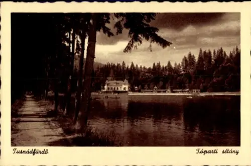 Ak Băile Tușnad Bad Tuschnad Rumänien, Seepromenade