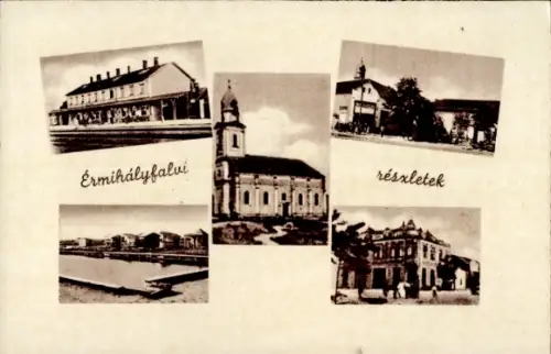 Ak Valea lui Mihai Mihaifalău Érmihályfalva Nagymihályfalva Mihályfalva Rumänien, Fünf Bilder, Ki