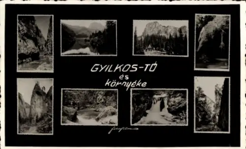 Ak Rumänien, Ghilcoş, Gyilkos See, Roter See, Detailansichten