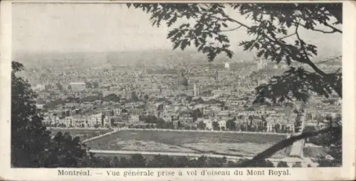 Ak Montreal Québec Kanada, Luftaufnahme von  Mont Royal, Stadtansicht