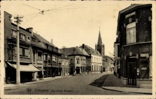 Ak Dottignies Mouscron Wallonien Hennegau, Arthur Roelandt Straße