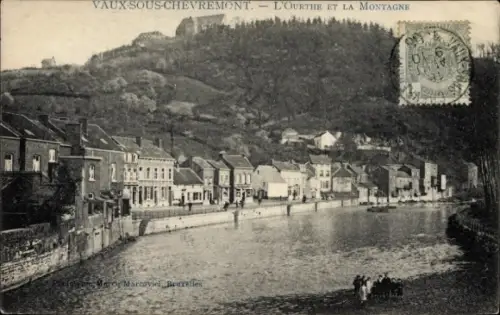 Ak Vaux sous Chèvremont Chaudfontaine Wallonien Lüttich, Teilansicht der Stadt