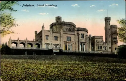Ak Babelsberg Potsdam in Brandenburg, Schloss Babelsberg,   Architektur