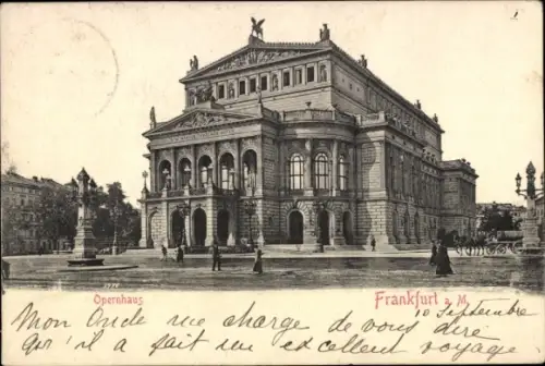 Ak Frankfurt am Main, Opernhaus