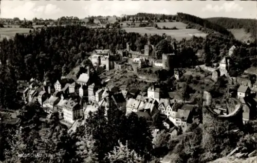 Ak Monschau Montjoie in der Eifel, Blick auf  Eifel, Häuser, Bäume, Landschaft