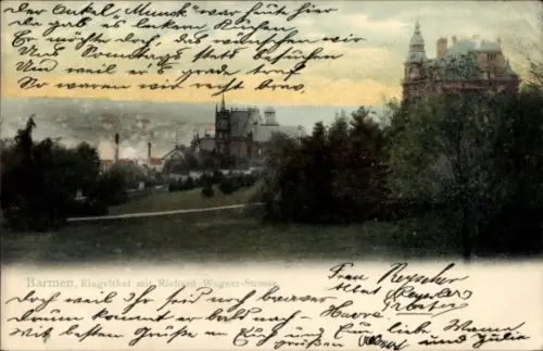 Ak Barmen Wuppertal,  Ringelthal, Richard Wagner-Strasse, Onkel Munck, Frau Reyscher