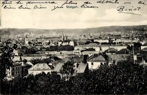 Ak Stuttgart am Neckar, Panorama