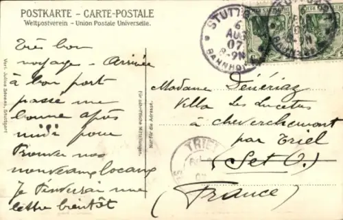 Ak Stuttgart am Neckar, Panorama