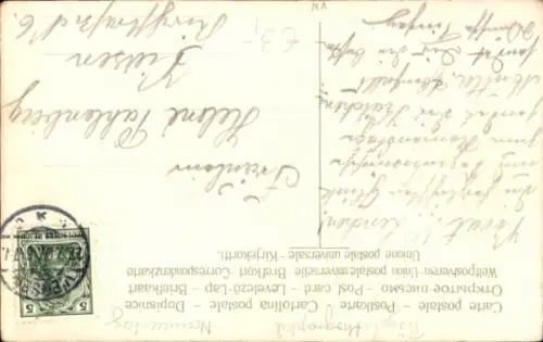 Ak Glückwunsch Namenstag, Mädchen mit Blumenstrauß