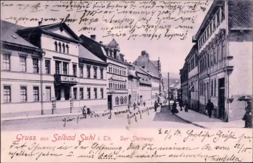 Ak Suhl in Thüringen, Steinweg