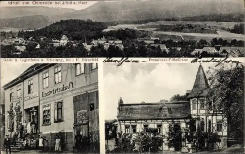 Ak Osterode Harztor Thüringen, Gasthof zur Erholung, Pestalozzi-Fröbel-Haus