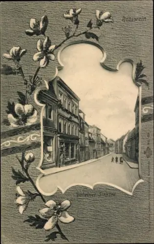Passepartout Ak Roßwein in Sachsen, Döbelner Straße