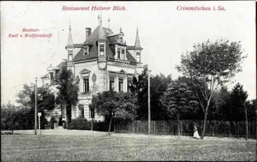 Ak Crimmitschau in Sachsen, Restaurant Heiterer Blick