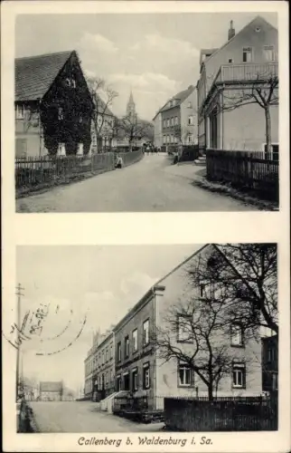 Ak Callenberg in Sachsen, Straßenpartie, Gasthaus