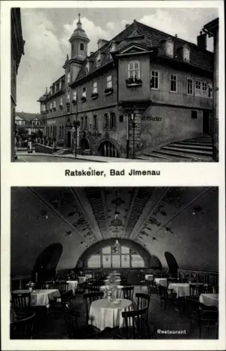 Ak Ilmenau in Thüringen, Ratskeller, Restaurant