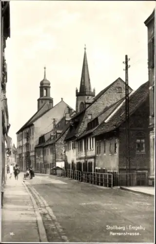 Ak Stollberg im Erzgebirge, Herrenstraße