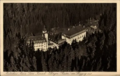 Ak Villingen im Schwarzwald, Fliegeraufnahme, Mutterhaus Maria-Tann