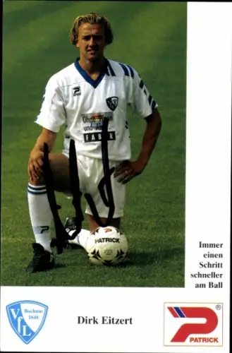 Autogrammkarte Fußballer Dirk Eitzert, VfL Bochum, Autogramm