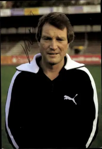 Autogrammkarte Reinhard Schröder, Autogramm