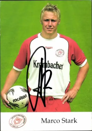 Autogrammkarte Fußballer Marco Stark, Sportfreunde Siegen, Autogramm