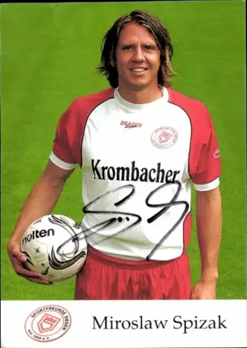 Autogrammkarte Fußballer Miroslaw Spizak, Sportfreunde Siegen, Autogramm