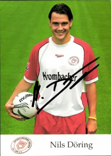 Autogrammkarte Fußballer Nils Döring, Sportfreunde Siegen, Autogramm
