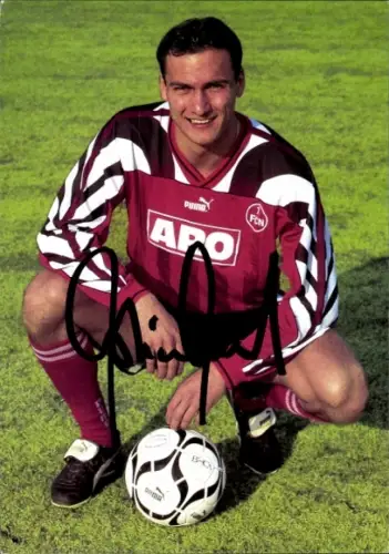 Autogrammkarte Fußballer Christian Möckel, 1. FC Nürnberg, Autogramm