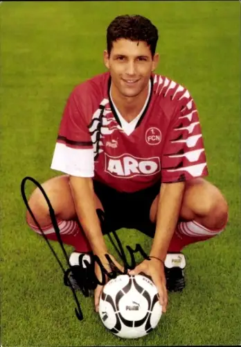 Autogrammkarte Fußballer Oliver Straube, 1. FC Nürnberg, Autogramm