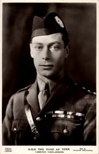 Ak Duke of York, Georg VI., Portrait