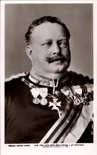 Ak König Karl I. von Portugal, Portrait in Uniform