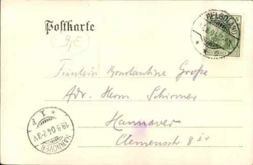 Ak Salon-Schnelldampfer Cobra, Nordsee-Linie, Helgoland