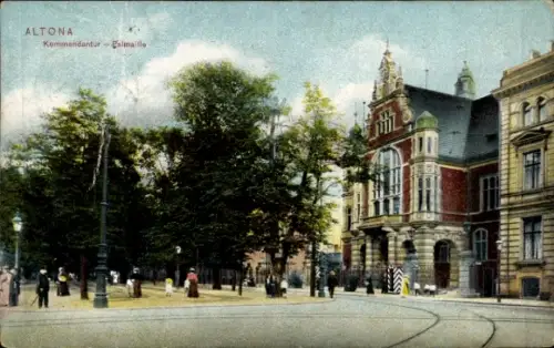 Ak Hamburg Altona, Kommandantur