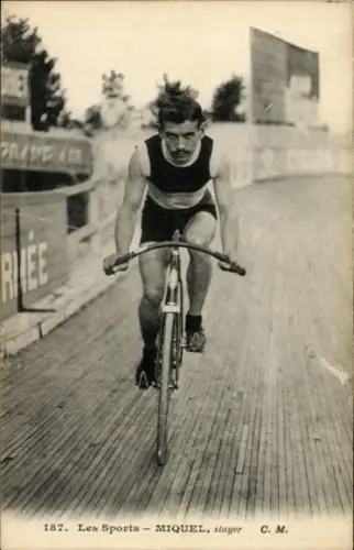 Ak Les Sports, Radrennfahrer Miquel, Rennstrecke