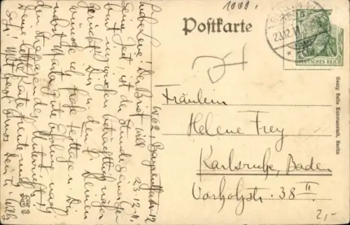 Ak Berlin Mitte, Hof am Krögel