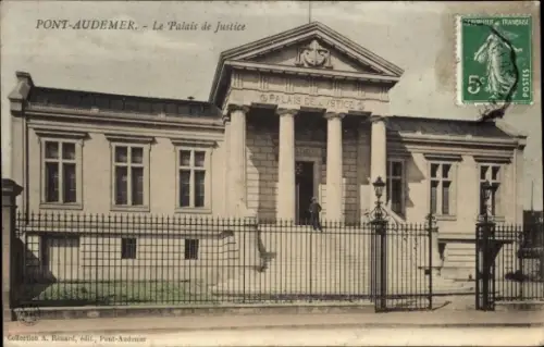 CPA Pont Audemer Eure, Palais de Justice