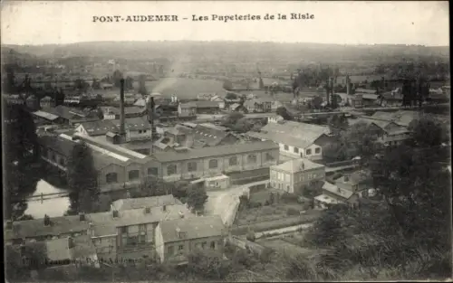 CPA Pont Audemer Eure, Les Papeteries de la Risle