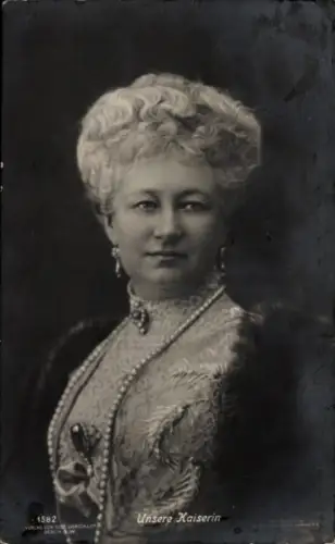 Ak Kaiserin Auguste Viktoria, Portrait, Liersch 1582