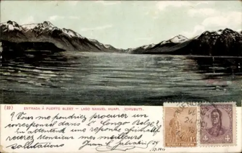 Ak  Argentinien, Nahuel Huapi, Puerto Blest