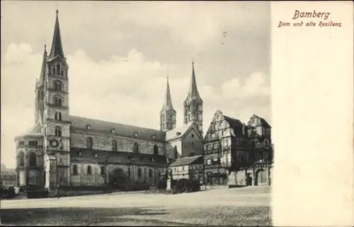 Ak Bamberg in Oberfranken,  Dom, alte Residenz