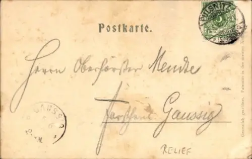 Ak Pulsnitz Sachsen, Schwedenstein