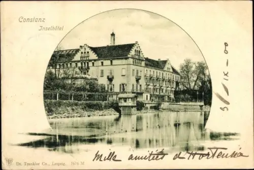 Ak Konstanz am Bodensee, Inselhotel, Trenkler 7676
