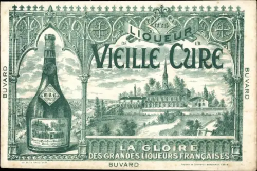 Litho Liqueur Vieille Cure, Reklame