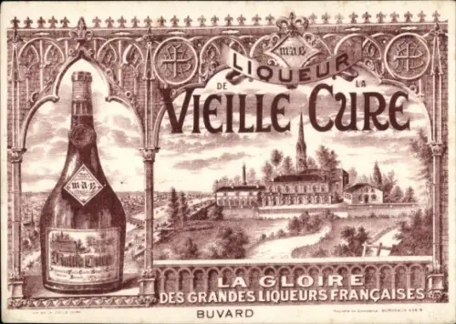Litho Liqueur Vieille Cure, Reklame