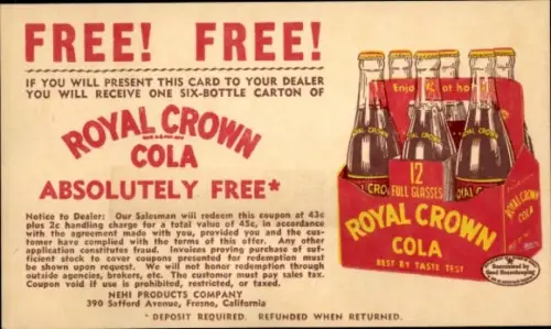 Ak RC Cola, Royal Crown Cola, Reklame
