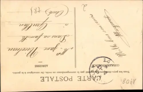 Ak Sport, Junge Frau in Uniform, Tennisschläger, Hufeisen